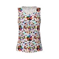 thumbnail image 3 of Picia Mexican Bright Style Pattern Women's Workout Tank Top,Breathable Activewear,Slim Fit Athletic Top,Versatile Workout Moisture-wicking top-Small, 3 of 9