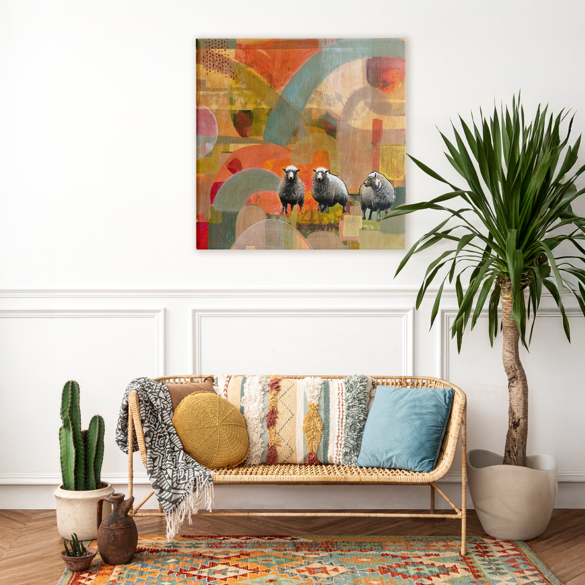 Stupell Industries Counting In My Sheep Canvas Wall Art, design by Dianna Fritzler