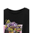 thumbnail image 4 of Teenage Mutant Ninja Turtles Boys Black Short Sleeved T-Shirt, 4 of 5