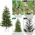thumbnail image 3 of BeesClover Pre-Lit Artificial Norfolk Pine Trees, 2-Pack Twinkle Christmas Cypress Set for Home, Office, or Entryway, 3 of 9