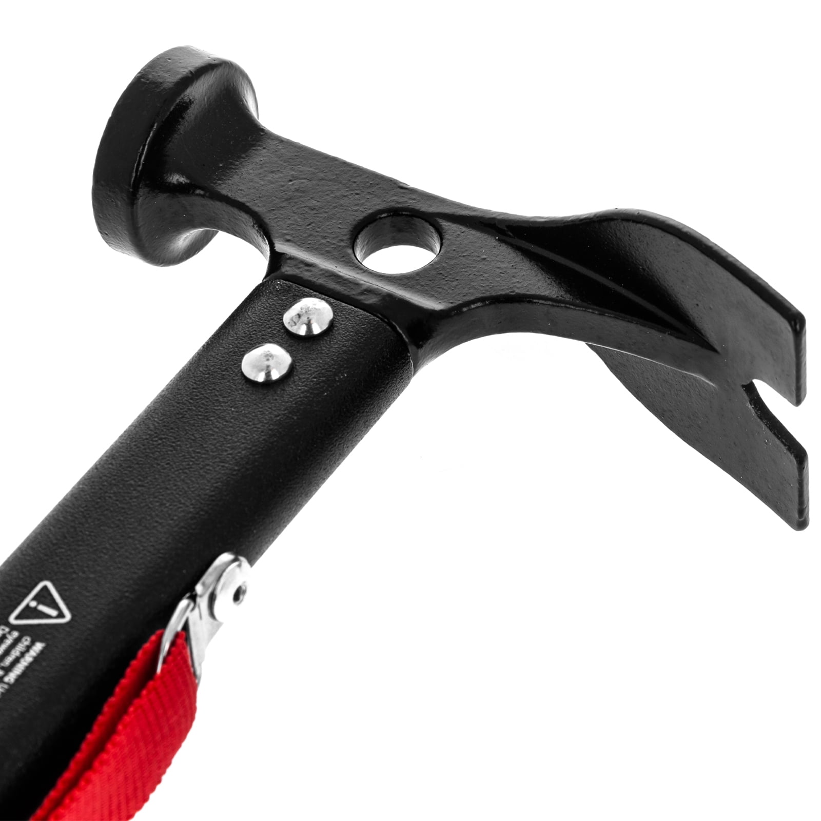 ASR Outdoor 13oz Aluminum Handle Carbon Steel Hammer with Tent Stakes Puller Hand Tools Camping Essentials 12 Inch
