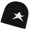 Black, variant on Pentagrams Star-Patterned Slouchy Hat for All Ages, Soft Warm Fleece Lining, Fashionable Outdoor Essential