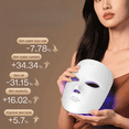 thumbnail image 5 of Face Neck Beauty Mask 7 Colors Light LED Mask  Facial Skin Care Skin Care Tools New, 5 of 6