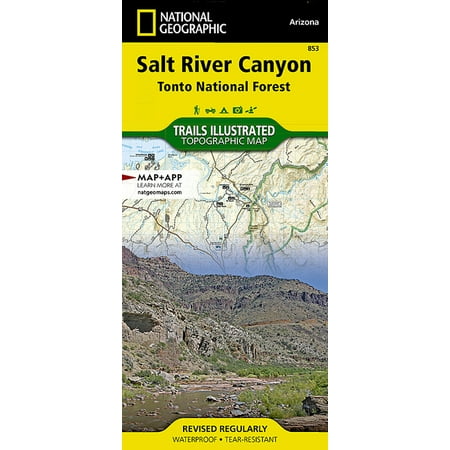 National Geographic Trails Illustrated M Salt River Canyon Map [Tonto National Forest], Book 853, (Paperback)