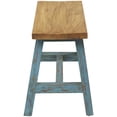 thumbnail image 6 of DecMode Wood Stool with Brown Wood Top, Blue, 6 of 10