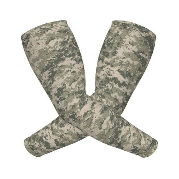 Army Pixel Camouflage Arm Sleeves For Men And Women Compression Sun Protection Tattoo Cover Up Baseball Basketball Running