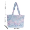 thumbnail image 1 of Bolsa s de mano de felpa para mujer carteras informales de gran Ehuebsd capacidad suaves y mullidas de hombro para Otoño e Invierno, 1 of 3