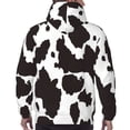 thumbnail image 7 of Salouo Cow Skin 2 Pattern Men's Fall Hoodie Sweatshirt,Sport Hoodie with Pockets for Men Pullover Casual Hooded Sweatshirt-Small, 7 of 7