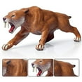 thumbnail image 4 of Ksopiavobs Smilodon Figurine Realistic Plastic Smilodon Saber-Toothed Cat Figurine for Collection Science Educational Prop, 4 of 4