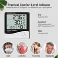 MOQIN 4 Inch Display Digital Hygrometer, Indoor Outdoor Thermometer