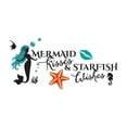 thumbnail image 2 of Bubbles Mermaid Lips Starfish Fish Wishes Mermaids Vibes Seahorse Statfish Princess Fish Queen Sweet Dreams Bedtime Unicorn Lovely Dream Holiday Decorating Wall Decal Sticker - Size: 20 In X 10 In, 2 of 5
