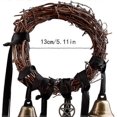 thumbnail image 2 of Witch Bells, Protection Door Hanger Metal Wind Chimes Handmade Magic Witch Rattan Bells, 2 of 5