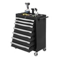 thumbnail image 2 of Carro de herramientas profesional con ruedas y 7 cajones - Gabinete móvil de acero con cerradura de seguridad y forros de cajón - Amplio almacenamiento para herramientas en taller, garaje o almacén, 2 of 7