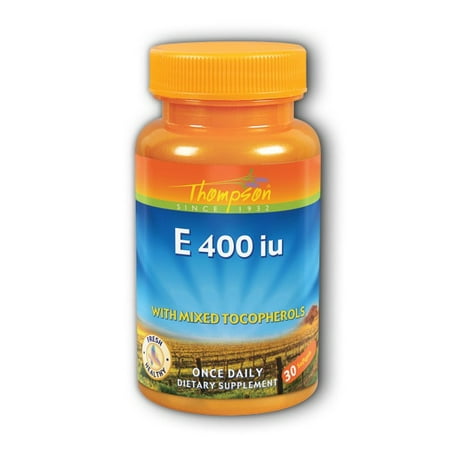 - E d-Alpha Tocopheryl with Mixed Tocopherols 400IU Thompson 30 Softgel