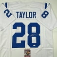thumbnail image 2 of Autographed/Signed Jonathan Taylor Indianapolis White Football Jersey JSA COA, 2 of 4