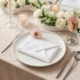 thumbnail image 2 of REGALWOVEN 12 Pack Cloth Napkins, Cotton Washable and Reusable Table Dinner Napkins for Restaurant, Weddings, Event and Parties White, 2 of 6
