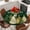 Green, variant on Black Christmas Round Tablecloth, Fitted Table Cover with Elastic for 36"-44" Round Tables, Xmas Tree Snowflake Farmhouse Table Cloth Outdoor Indoor Dinning Party Waterproof Tablecloths