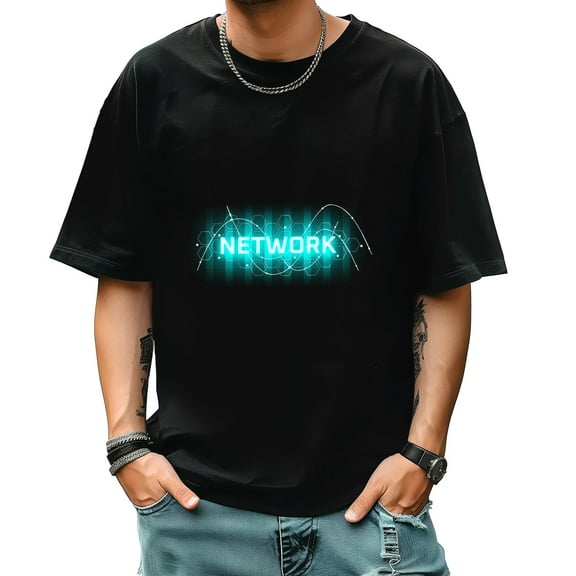 Graphic Tees for Men Summer New Print Casual Tee Fashion Trend Sports Shirt Select