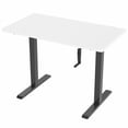 thumbnail image 2 of VIVO Manual 43” x 24” Stand Up Desk | White Table Top, Black Frame, 2 of 8