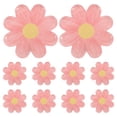 thumbnail image 1 of MOVTOTOP 10Pcs Boho Style Flower Shaped Disposable Paper Plates In Pink And Burgundy 6.88X6.88X0.04In, 1 of 8