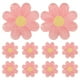 thumbnail image 1 of KAKOWELY 10 platos desechables de papel con diseño de margaritas, platos de postre de 18 cm con forma de flor para primavera, cumpleaños, baby shower, fiesta de té bohemia., 1 of 5