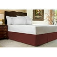 thumbnail image 1 of 100% Egyptian Cotton 1 PCs Box Pleated BedSkirt 15 inches (Blood Red,Twin Xl), 1 of 5
