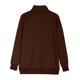 thumbnail image 4 of Chaquetas y abrigos casuales de manga larga sin capucha para mujer, chaqueta con cremallera, sudaderas de polar extragrandes de manga larga con bolsillos, atuendo informal preppy de otoño para adolesc, 4 of 5