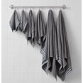 thumbnail image 3 of Toallas de baño Nautica de algodón suave y absorbente, 6 piezas, Signature Grey, 3 of 9