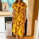 thumbnail image 1 of TaTaai Women's Casual Round Neck Floral Print Midi Dress Soft Stretch Fabric Comfortable Stylish Dress Ideal for Spring Summer Vacation Dating Party and Everyday Wear Gift, 1 of 6