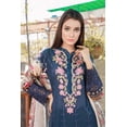thumbnail image 2 of Ready to Wear Chikankari Lawn with embroidery Pakistani Dress for Women with Chiffon Dupatta - Three Piece Set (L, Dark Blue), 2 of 6