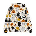 thumbnail image 4 of EnJoCho Girls Pullover Sweatshirt - Halloween Ghos𝗍 Pumpkin Print Hoodie for Toddler Girl Little Girls Teen Girls, Long Sleeve Casual Hooded Top for Fall Winter School Holiday Outfit, 4 of 5
