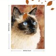 thumbnail image 3 of Siamese Cat Watercolor Canvas Wall Art，Elegant Pet Decor for Living Room Bedroom Office Study Dining Room Cafe, 3 of 8