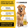 thumbnail image 2 of 5-in-1 Deshedding Dog Shampoo & Conditioner, Infuses Skin & Coat with Vitamins & Omega 3 Fatty Acids, Anti-Shed for Puppies, Made in USA, Shed Control for Dogs, 16 oz [We Love Doodles], 2 of 6