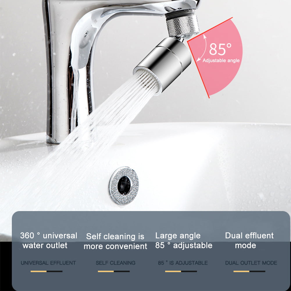 Faucet Nozzle Filter 360 Degree Aerator Water-Saving Splash Guard Faucet O1H6 