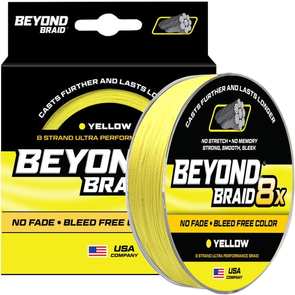 Yellow 8X - No Fade - Ultra Performance 8 Strand