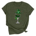 thumbnail image 2 of Jamicy Short Sleeve Tops for Women St. Patrick's Day Fashion T-Shirt for Women Lucky Fashion Soft Shirt Cute Shamrock Graphic Short Sleeve Tees Tops, 2 of 3