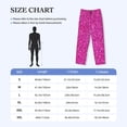 thumbnail image 4 of Fotbe Rose Red Glitter Pantalones de Pijama para Hombre, Pantalones de Dormir, Pantalones de Casa con Cintura Ajustable y Bolsillos-Medium, 4 of 6