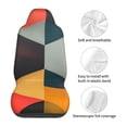 thumbnail image 5 of Sikiie Geometric Cube Pattern Art Car Seat Protector 2 Pack Car Seat Cushion Mat, Car Seat Covers for SUV, Truck, Van, 5 of 7