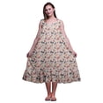 thumbnail image 1 of Bimba Gris Pâle8 Insecte Insecte Imprimé Coton Chemises de Nuit pour Femmes Robe Sans Manches Vêtement de Nuit Robe Maxi XX-Grand, 1 of 6