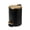 Matte Black and Gold, variant on Acento Rondo 1.3 Gallon Round Step Trash Can with Soft-Close Lid, Removable Liner Bucket, Premium Pedal Metal Waste Bin for Bathroom, Bedroom, Dorm, Office, Matte White and Gold