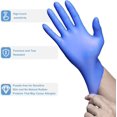 thumbnail image 4 of Sturdy Pack Nitrile Blended Gloves- Powder-Free, Disposable, Latex-Free- for Cleaning, Food Handling, Blue, 4 of 8