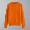 thumbnail image 2 of ibuvkizy Sweaters for Women Spring Women's Sweater Cardigan V-neck Long Sleeve Plus Oversize Women's Cardigan Knitted Outer Orange,XL, 2 of 7