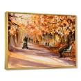 thumbnail image 3 of Designart 'Path In The Park In Sunny Autumn Day' Country Framed Canvas Wall Art Print, 3 of 5