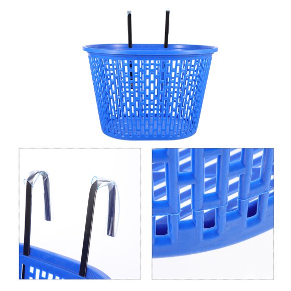 UPGRATOR 1Set Adult Bike Basket Plastic Rectangular Storage for Outdoor Cycling