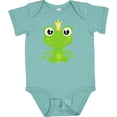 thumbnail image 3 of Inktastic Cute Frog, Green Frog, Frog Prince, Crown Boys or Girls Baby Bodysuit, 3 of 5