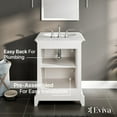 thumbnail image 6 of Eviva Elite Stamford 24" White Bathroom Vanity w/ Double Ogee Edge White Carrara Top, 6 of 7