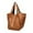 Brown, variant on Foqnuq Large Capacity Soft Leather Tote Bag for Women, Stylish One Shoulder Handheld Design, Perfect for Daily Use and Weekend Getaways