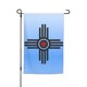 thumbnail image 1 of Bandera de jardín con símbolos de Nuevo México, 30 x 45 cm, doble cara, para exteriores, decoración de interiores y estilo rústico., 1 of 7