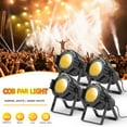 thumbnail image 1 of 4Pcs LED COB Par Lights 65W Linear Zoom Direct Broadcast Par Light Wedding Performance Film Live Fill Light Stage Lighting Equipment（Normal White + Warm White）, 1 of 7