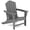 Grey, variant on KINGYES HDPE Adirondack Chair, All-Weather Outdoor Fire Pit Chairs for Patio Deck Lawn, Orange